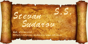 Stevan Sudarov vizit kartica